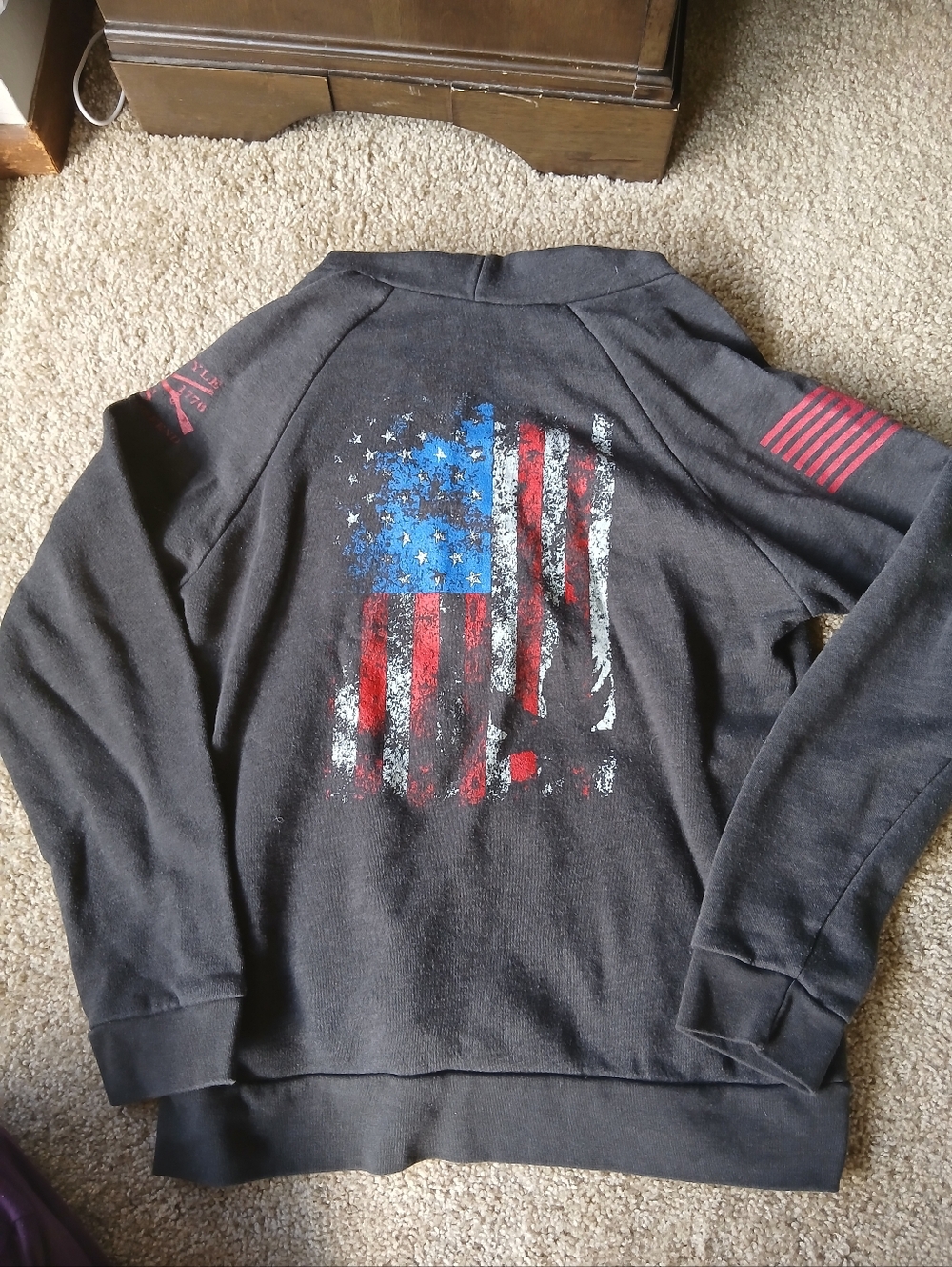Grunt Style Black Zip-Up Hoodie - Picture 6 of 7